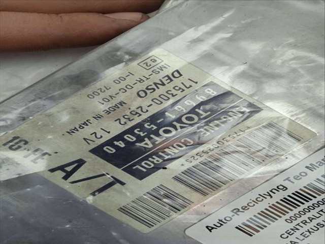 Foto 2ª: Centralita Motor ECU Toyota Lexus 2.0 CAT 155CV 114KW (2000)