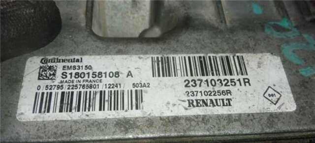 Centralita Motor ECU Renault Megane 1.2 EXPRESSION [1.2 LTR. - 85 KW 16V TCE] III BERLINA 5P (2008-_)
