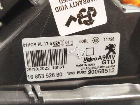 Foto 4ª: Faro Izquierdo Peugeot 208 1.6 HDI - BLUEHDI 75 75CV 55KW (2022)