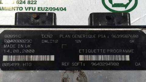 Foto 3ª: Centralita Motor ECU Citroen Xsara 1.9 DIESEL BERLINA 69CV 51KW [WJY] (2001)