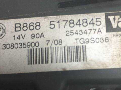 Foto 3ª: Alternador Fiat Qubo 1.3 D MULTIJET 225CXB1A 225AXB1A 225CXB11 225AXB11 ... (2008)
