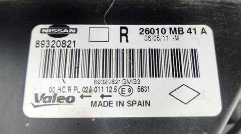 Foto 2ª: Faro Derecho Nissan Cabstar 2.5 DIESEL 131CV (2006)