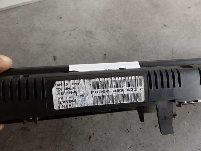 Foto 2ª: Cuadro de Instrumentos Renault Scenic 1.9 DCI 120CV /GRAND JM0/JM1 DESDE 06/2003 [F9Q 812] (2003)