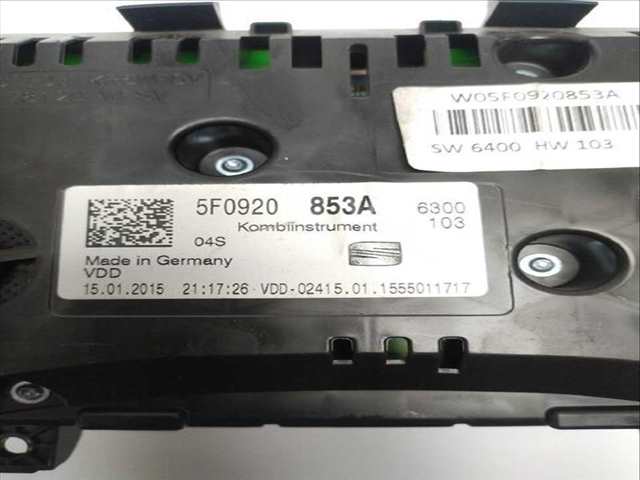 Foto 3ª: Cuadro de Instrumentos Seat Leon 2.0 TDI (2012)