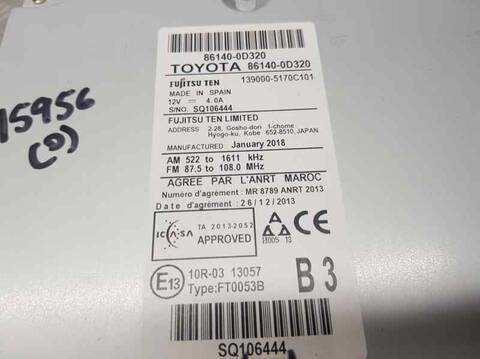 Foto 3ª: Sistema GPS Toyota Yaris ACTIVE 69CV 51KW [1KR] (2018)