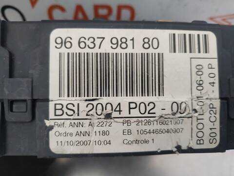 Foto 4ª: Caja Reles Fusibles Peugeot 308 PREMIUM 120CV 88KW [5FW] (2007)