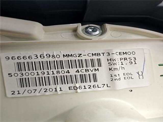 Cuadro de Instrumentos Peugeot 206 1.4 BÁSICO [1.4 LTR. - 55 KW]