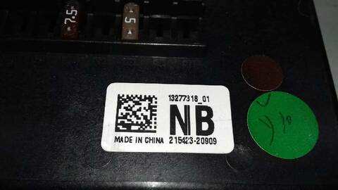 Foto 2ª: Caja Reles Fusibles Opel Insignia 2.0 16V CDTI BERLINA 160CV 118KW [A20DTH] (2009)