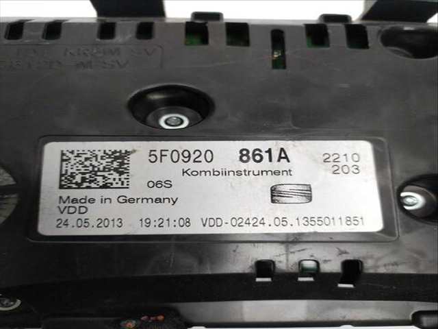 Foto 2ª: Cuadro de Instrumentos Seat Leon 2.0 TDI (2012)