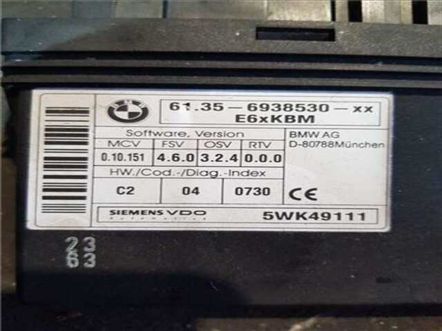 Foto 2ª: Centralita Motor ECU Bmw Serie 5 518 3.0 530I [3.0 LTR. - 170 KW 24V CAT] [M54 306 S3]