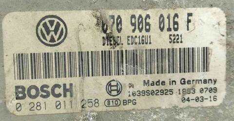 Foto 3ª: Centralita Motor ECU Volkswagen Touareg 2.5 TDI 174CV (2002)