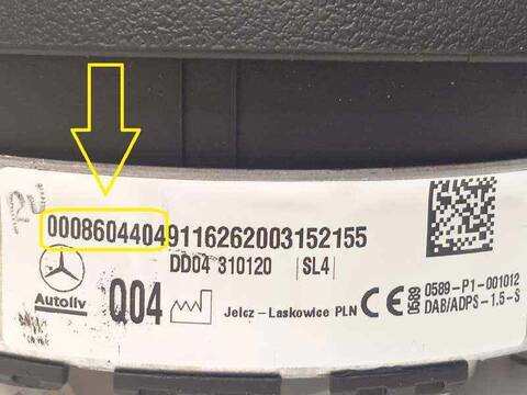 Foto 2ª: Airbag Delantero Izquierdo Mercedes Clase E 180 E 53 AMG 4MATIC 238.361) COUPE 435CV 320KW (2018)