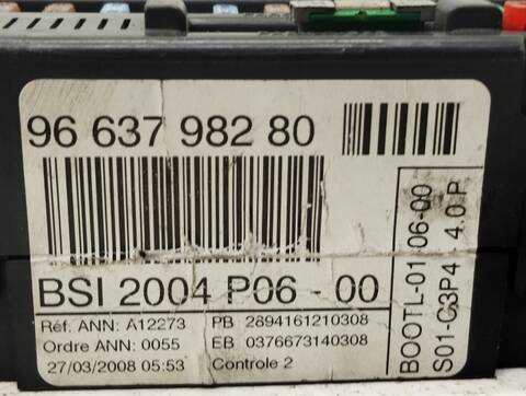 Foto 4ª: Centralita Confort BSI Peugeot 207 CONFORT 73CV 54KW [KFV] (2008)