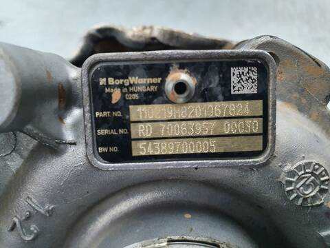 Foto 2ª: Turbocompresor Nissan Qashqai 1.6 DCI TD CAT 130CV 96KW [R9ME414] (2013)