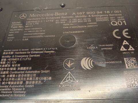 Foto 4ª: Centralita Motor ECU Mercedes Clase G 230 COUPE 211CV 155KW [654920] (2020)