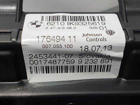 Foto 3ª: Cuadro de Instrumentos Bmw Serie 1 114 116I 136CV 100KW [N13B16A] (2013)