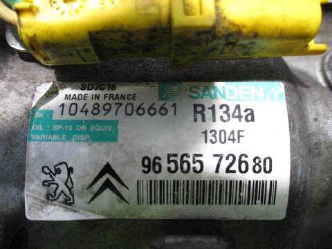 Foto 4ª: Compresor Aire Acondicionado Peugeot 407 ST CONFORT 109CV 80KW [9HZ] (2006)