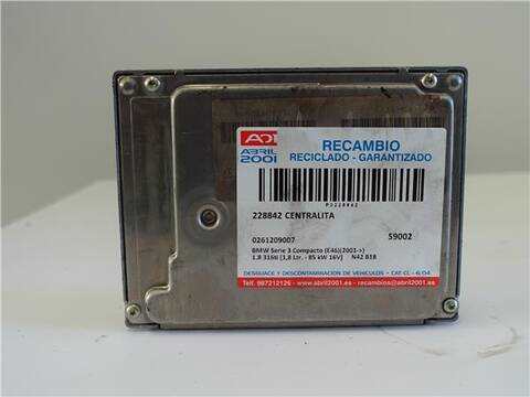 Centralita Motor ECU Bmw Serie 3 315 1.8 316TI 115CV 85KW