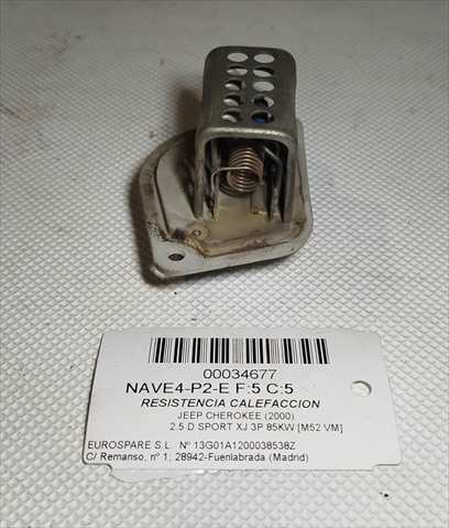 Foto 3ª: Calefacción Jeep Cherokee 2.5 D SPORT XJ 3P [M52 VM] (2000)