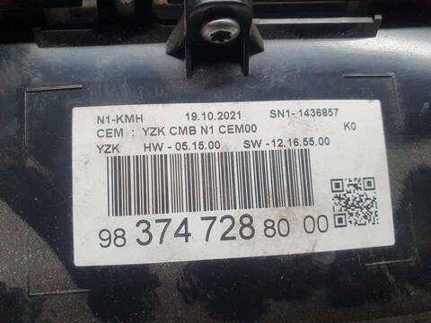 Foto 3ª: Cuadro de Instrumentos Citroen Jumpy CONTROL M 102CV 75KW FURGON [YH01] (2021)