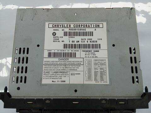 Foto 3ª: Sistema Audio Radio CD Jeep Grand Cherokee 3.0 CRD 4X4 218CV 160KW [EXL] (2006)