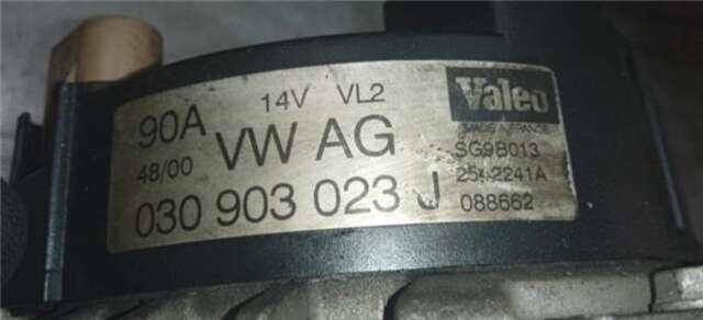 Alternador Volkswagen Golf 1.8 GTI [1.8 LTR. - 110 KW 20V TURBO]