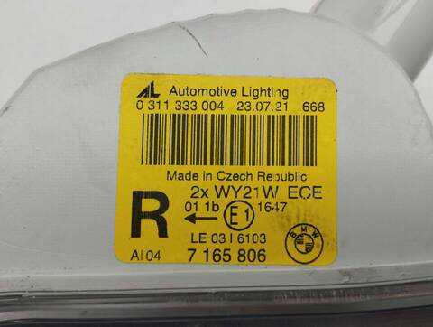 Foto 2ª: Faro Antiniebla Delantero Derecho Bmw Serie 6 620 630I 272CV 200KW (2007)