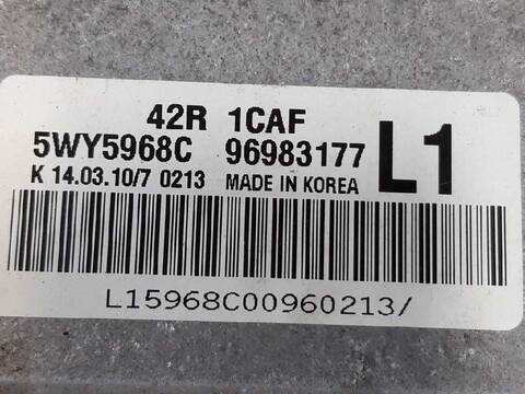 Foto 3ª: Centralita Motor ECU Chevrolet Aveo LS 84CV 62KW [B12D1] (2010)