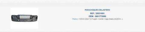 Foto 2ª: Paragolpes Delantero Iveco Daily 106CV 78KW FURGON