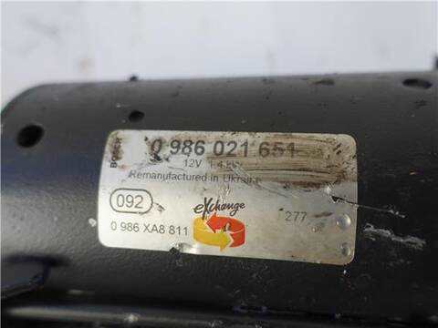 Foto 3ª: Motor de Arranque Peugeot Partner 1.6 HDI 90CV 66KW FURGON [9HX (DV6ATED4)] (2010)