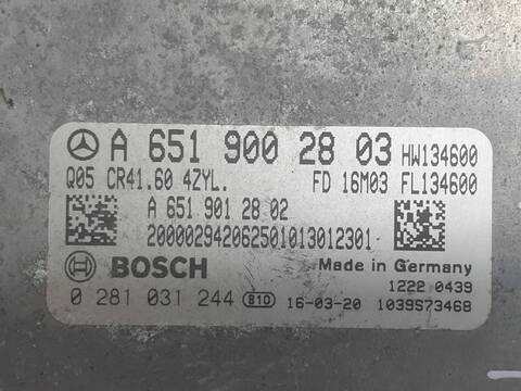 Foto 3ª: Centralita Motor ECU Mercedes Vito 114-116 CDI 119 CDI-BT LANG 447.703) 113CV 83KW (2019)