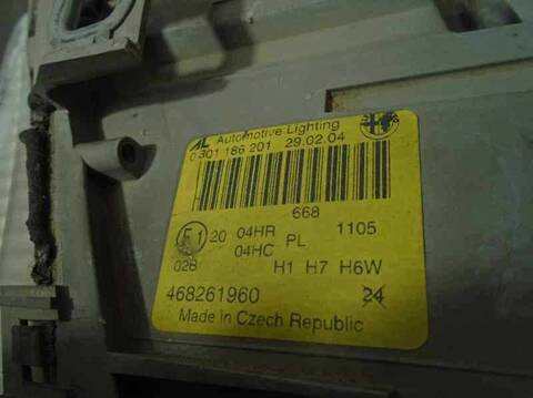 Foto 2ª: Faro Izquierdo Alfa Romeo 147 1.9 JTD CAT 101CV 74KW [182B9000] (2004)
