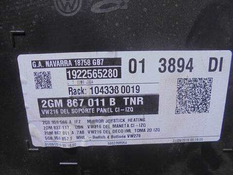 Foto 3ª: Tapizados Cartoneras Volkswagen T-Cross ADVANCE 116CV 85KW [DKRF] (2019)