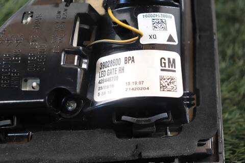 Foto 2ª: Piloto Portón Derecho Opel Zafira B16DTH (2016)