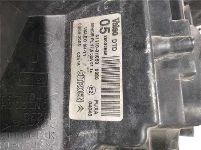 Foto 2ª: Faro Derecho Citroen C1 1.4 AUDACE [1.4 LTR. - 40 KW HDI CAT (8HT - DV4TD)]