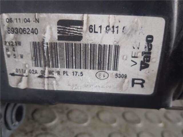 Foto 3ª: Faro Derecho Seat Ibiza 1.2 COOL [1.2 LTR. - 47 KW] [AZQ]