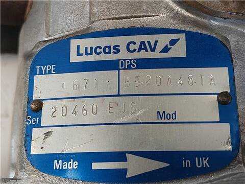Foto 3ª: Bomba Inyeccion Ford Transit 2.5 DI EAL EAS) 70CV 51KW FURGON [4BC] (1991)
