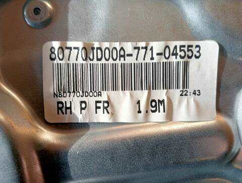 Foto 3ª: Elevalunas Eléctrico Delantero Derecho Nissan Qashqai 1.5 DCI TD CAT 103CV (2007)