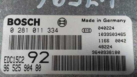 Foto 2ª: Centralita Motor ECU Peugeot 807 2.0 HDI FAP CAT 107CV 79KW [RHT] (2004)