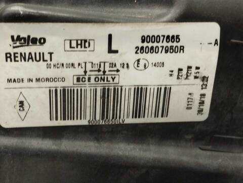 Foto 3ª: Faro Izquierdo Dacia Lodgy COMFORT 95CV 70KW [K9K U8] (2019)