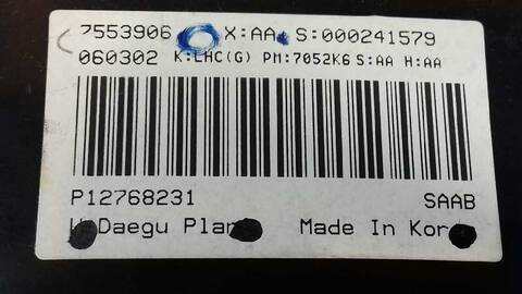 Foto 3ª: Cuadro de Instrumentos Saab 9-3 1.9 TID LINEAR 150CV 110KW SPORT HATCH [Z19DTH] (2007)