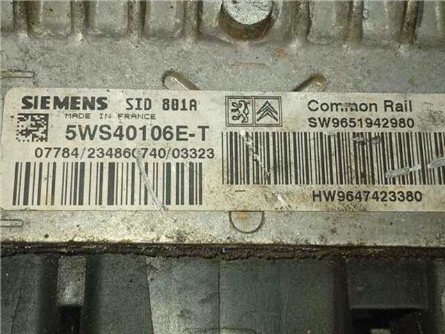 Foto 2ª: Centralita Motor ECU Citroen Xsara 2.0 HDI 90 [RHY (DW10TD)]