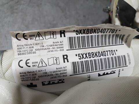 Foto 3ª: Airbag Cortina Delantero Derecho Peugeot 2008 ACTIVE 102CV 75KW [YH01] (2021)