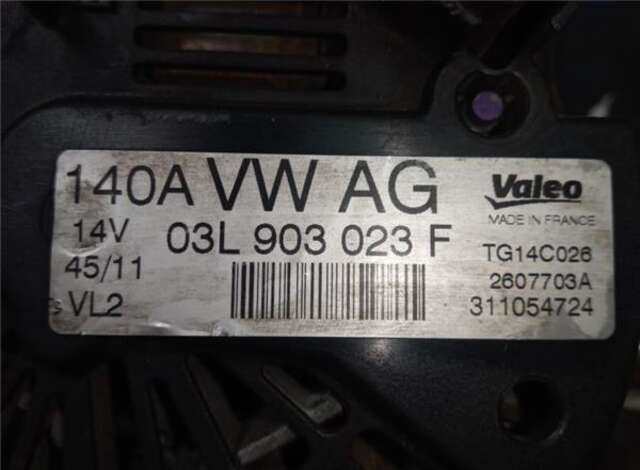 Alternador Volkswagen Golf 2.0 TDI