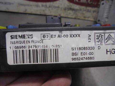 Foto 4ª: Centralita Motor ECU Peugeot 307 XS 90CV 66KW [RHY] (2001)