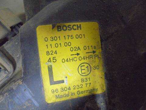 Foto 3ª: Faro Izquierdo Peugeot 406 ST BERLINA 136CV 100KW [RFN] (2000)