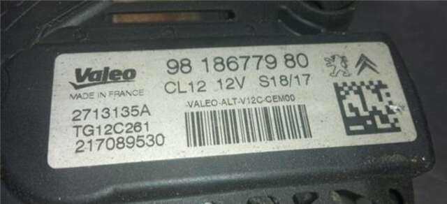 Alternador Peugeot 208 1.2 12V VTI