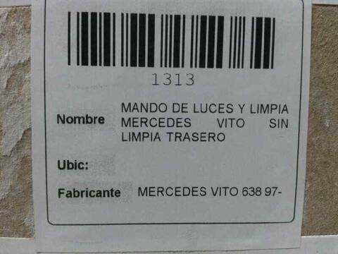Foto 3ª: Mando Luces Mercedes Vito 79CV 58KW CAJA CERRADA