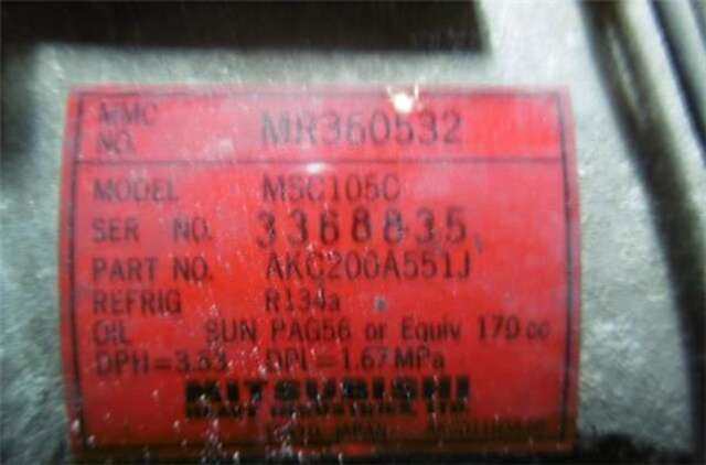 Compresor Aire Acondicionado Mitsubishi Montero 2.5 TD