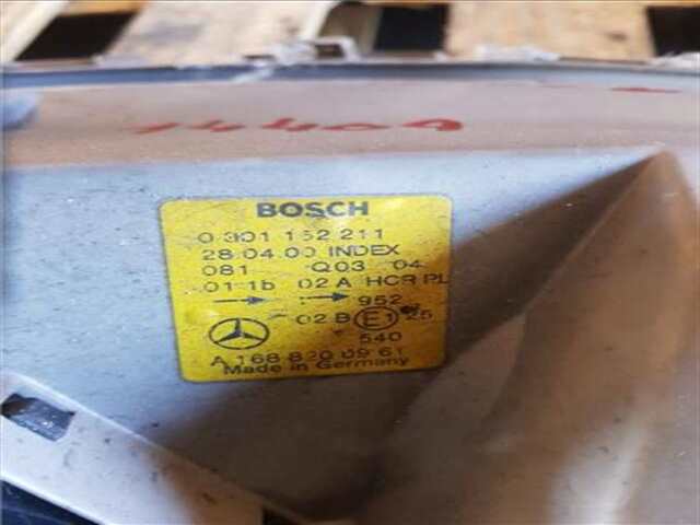 Foto 3ª: Faro Izquierdo Mercedes Clase A 140 1.6 160 (168.033) [1.6 LTR. - 75 KW CAT] [M 166.960]
